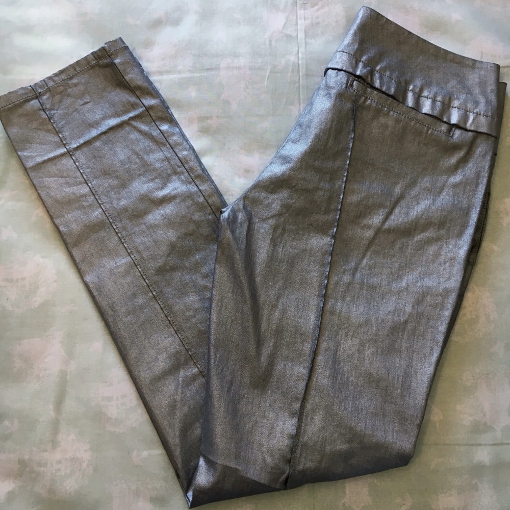 She Said... Silver wax jeans